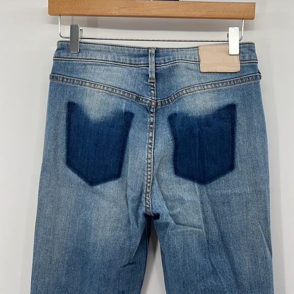 True Religion High Waist Stove Pip Patched Jeans - 27 - Picture 7 of 10